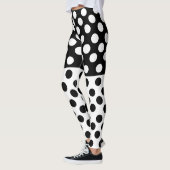 Leggings à points noirs et blancs - Choisir les co (Gauche)