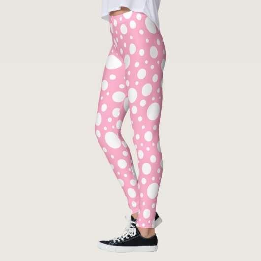 Leggings à points roses (Gauche)