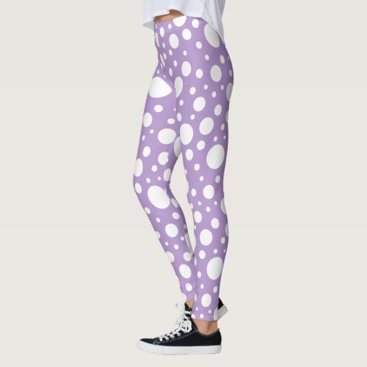 Leggings à points violets (Gauche)