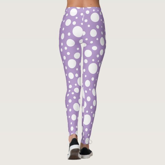 Leggings à points violets (Dos)
