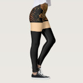 Leggings à sochos noirs courts et longs (Droite)