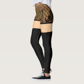 Leggings à sochos noirs courts et longs (Gauche)