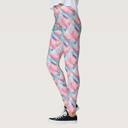 Leggings à teinture de bonbon de coton (Gauche)