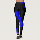 Leggings à traîneaux bleus et noirs (Dos)