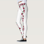 Leggings à vigne rose tatouée (Gauche)