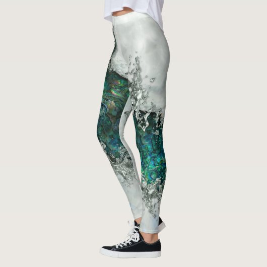 Leggings Abalone Shell Pearl et Argent 1 (Gauche)
