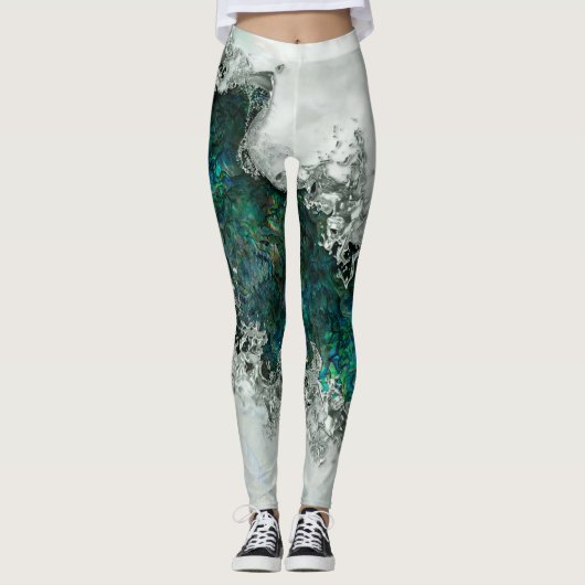Leggings Abalone Shell Pearl et Argent 1 (Devant)
