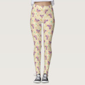 Leggings Abby Cadabby | Motif de la face de fleurs (Devant)