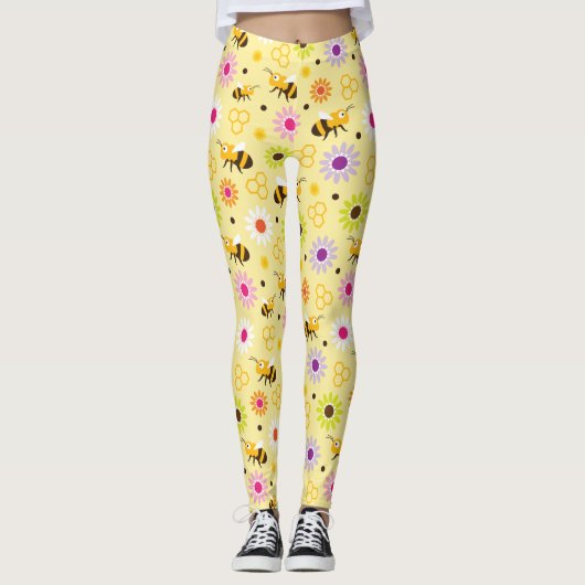 Leggings Abeille & Fleurs (Devant)