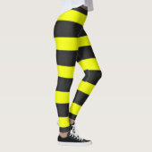 Leggings Abeille jaune et noire de miel inspirée (Droite)