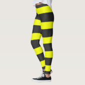 Leggings Abeille jaune et noire de miel inspirée (Gauche)