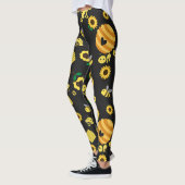 Leggings Abeilles avec ruches et tournesol (Gauche)