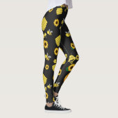 Leggings Abeilles avec ruches et tournesol (Droite)