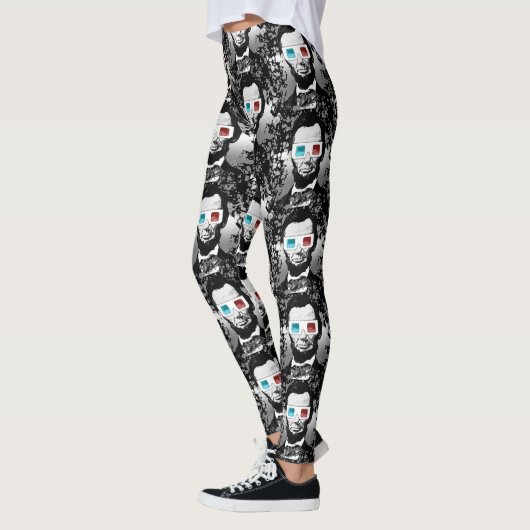 Leggings Abraham Lincoln - 3D (Gauche)