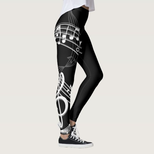 Leggings Abrégé sur III notes de musique (Droite)