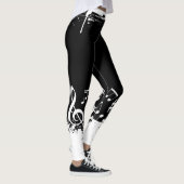 Leggings Abrégé sur notes de musique (Droite)
