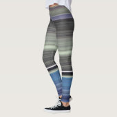 Leggings Abstract #1: Blue and grey (Gauche)