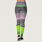Leggings Abstract #1: Lime and grey (Dos)