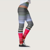 Leggings Abstract #1: Red and Grey (Droite)