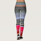 Leggings Abstract #1: Red and Grey (Dos)
