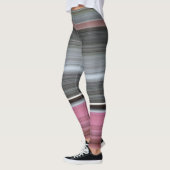 Leggings Abstract #1: Rose et grey (Gauche)