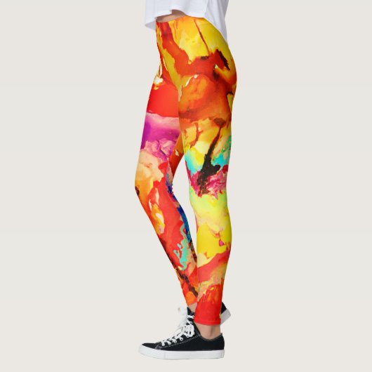 Leggings Abstract art Pattern (Gauche)