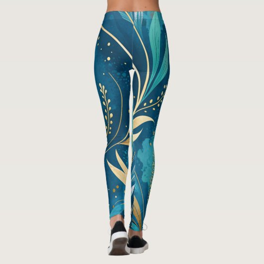 Leggings Abstract Artistic Flow Seamless Pattern (Dos)