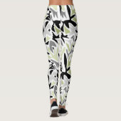 Leggings Abstract, Black and Green, Youth, Modern, Creative (Dos)