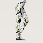 Leggings Abstract, Black and Green, Youth, Modern, Creative (Droite)