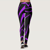 Leggings Abstract, bold, vibrant geometric zigzag pattern (Dos)