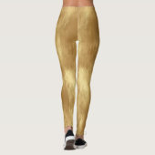 Leggings Abstract Brushed Gold Texture (Dos)