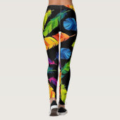 Leggings Abstract colorful feather explosion (Dos)