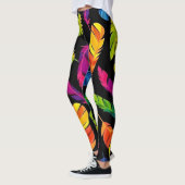 Leggings Abstract colorful feather explosion (Gauche)