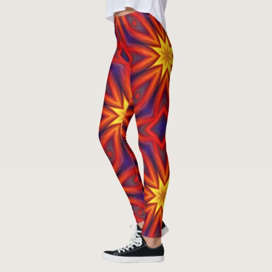 Leggings Abstract Colorful Pattern (Gauche)