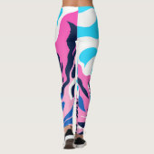 Leggings Abstract Dream Wave – Vibrant Surreal Flow (Dos)