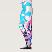 Leggings Abstract Dream Wave – Vibrant Surreal Flow (Gauche)
