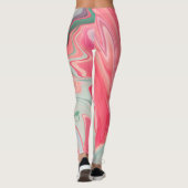 Leggings Abstract elegant fluide marble liquide (Dos)