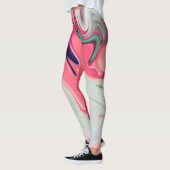 Leggings Abstract elegant fluide marble liquide (Gauche)