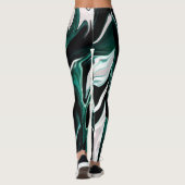 Leggings Abstract elegant fluide marble liquide (Dos)