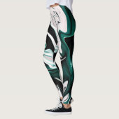 Leggings Abstract elegant fluide marble liquide (Gauche)