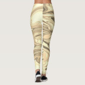 Leggings Abstract elegant fluide marble liquide (Dos)