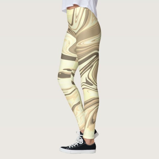 Leggings Abstract elegant fluide marble liquide (Gauche)