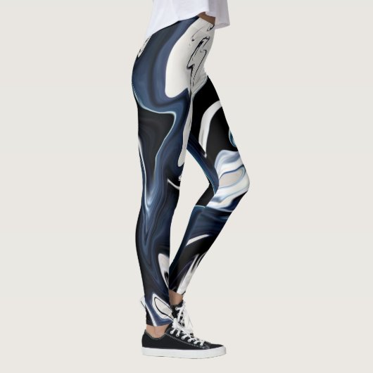 Leggings Abstract elegant fluide marble liquide (Droite)
