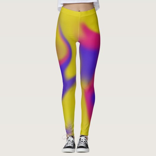 Leggings, abstract en kleurrijk leggings (Voorkant)