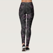 Leggings Abstract Geometric Pattern | Black and Wine (Dos)
