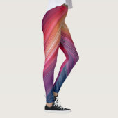 Leggings Abstract Gradient Pattern | Chevron Line (Droite)