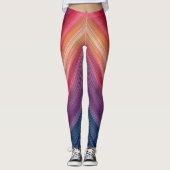Leggings Abstract Gradient Pattern | Chevron Line (Devant)