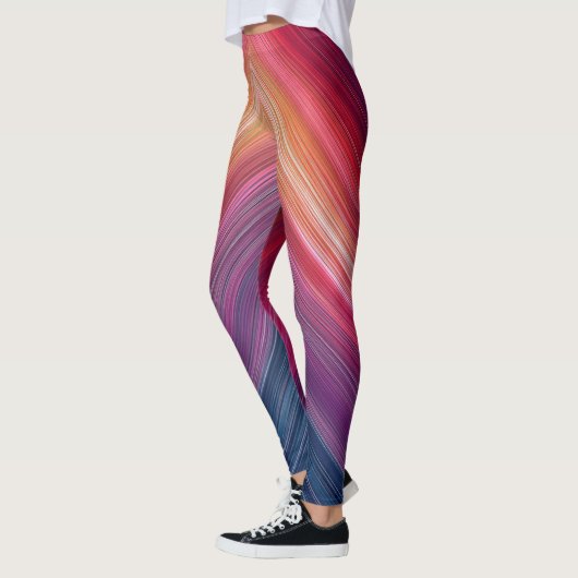 Leggings Abstract Gradient Pattern | Chevron Line (Gauche)