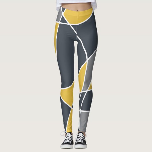 Leggings Abstract, modern, geometric, trendy pattern (Devant)