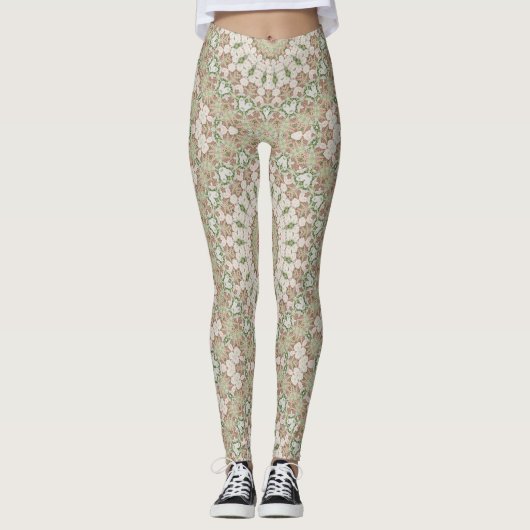 Leggings Abstract modern mosaic kaleidoscopic (Devant)